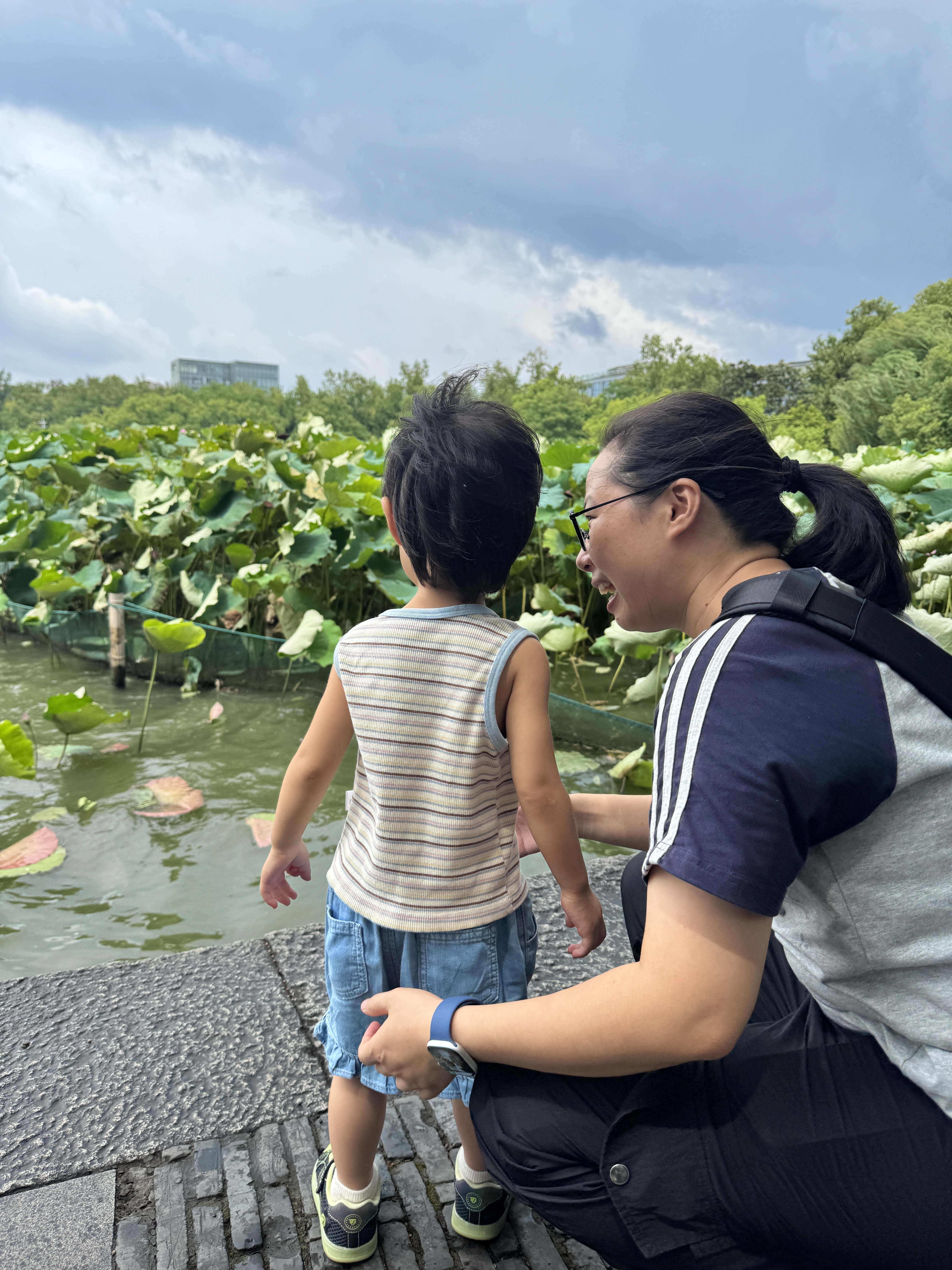 城隍阁上,远眺西湖